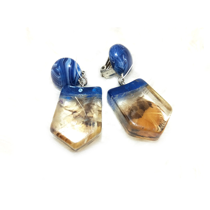 Acrylic Geometric Earrings in European and American Styles