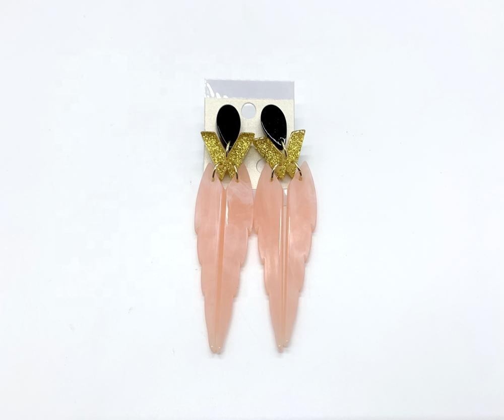 European popular acrylic dangle earrings pendant for women